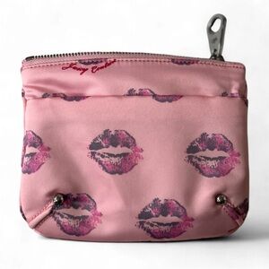 Juicy Couture Pink Lip Print Cosmetic Bag